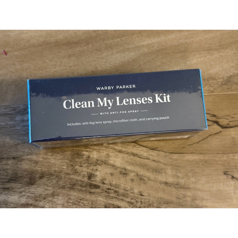 WARBY PARKER * Clean My Lenses Kit * With Anti- Fog Spray Cloth And Carry Pouch